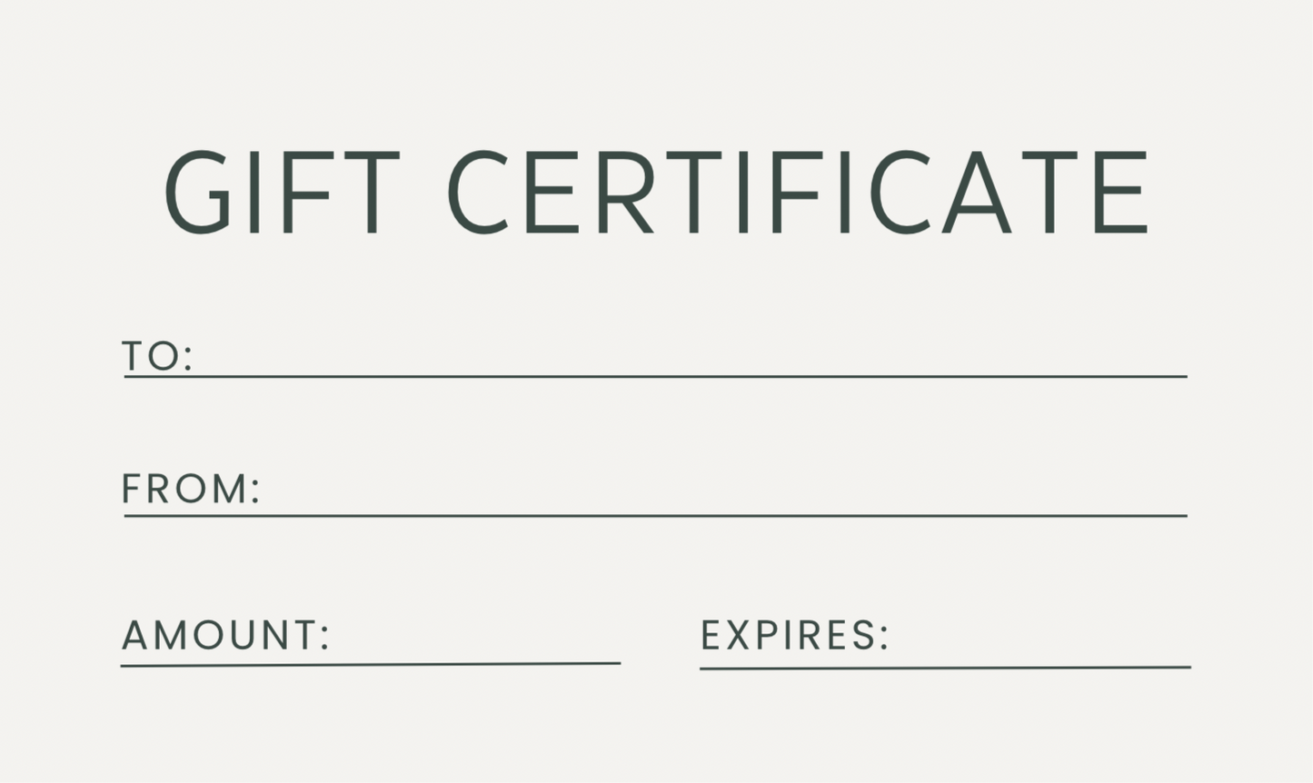 Little Sundays Golf Gift Card