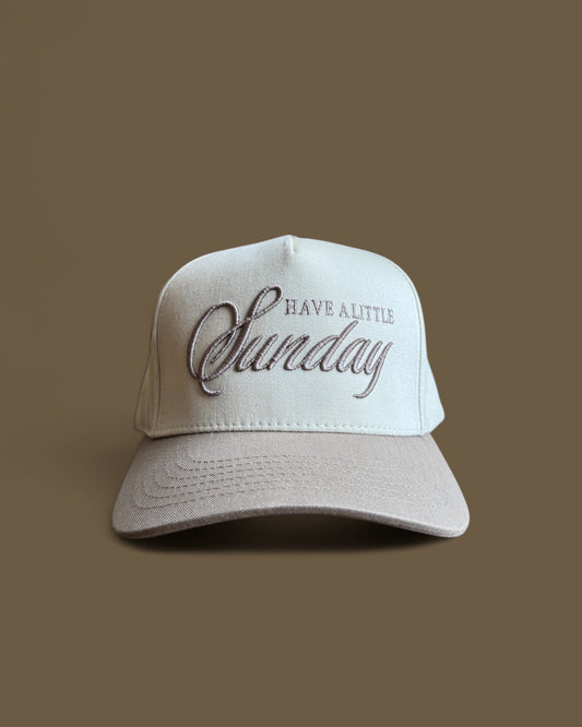 Little Sundays Embroidered Hat – Tan