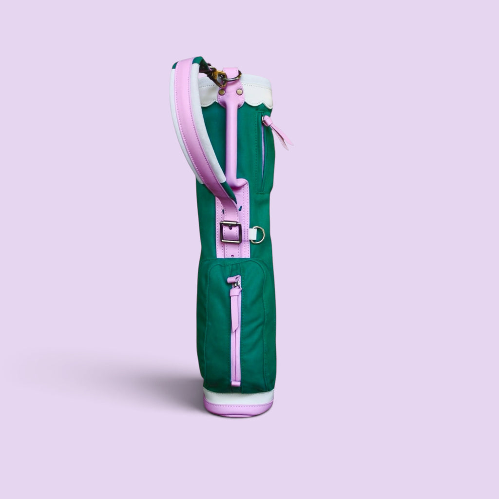 Little Sundays Toddler Golf Bag - Pink Palm Sprinkle (Ages 2-5)
