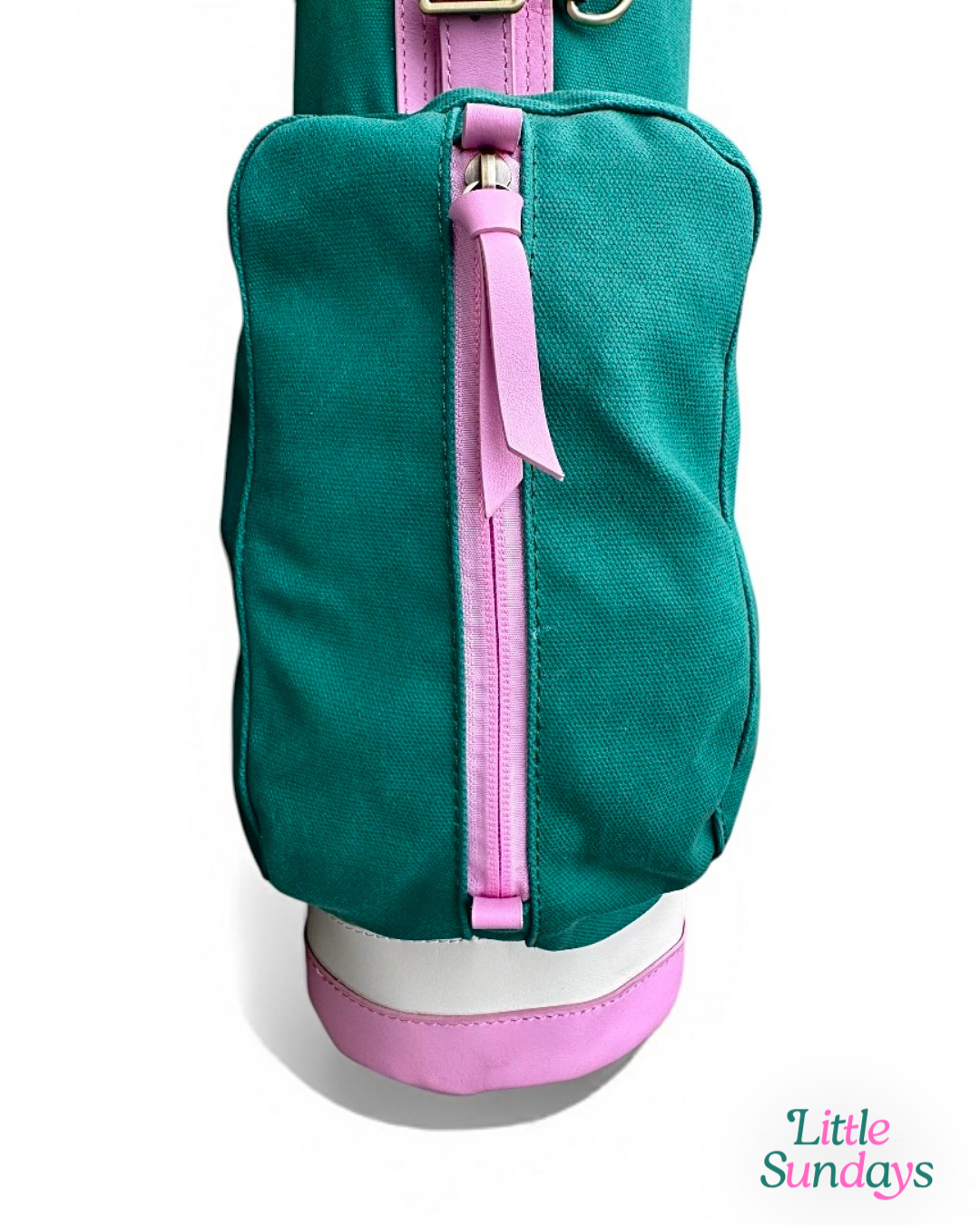Little Sundays | Junior Golf Bag (Ages 6–10) | Pink and Green