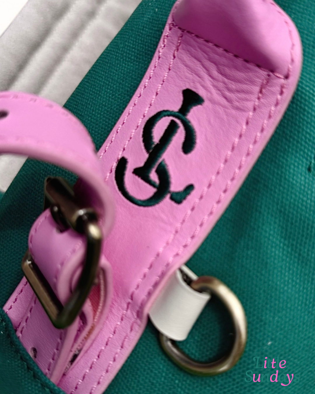 Little Sundays | Junior Golf Bag (Ages 6–10) | Pink and Green