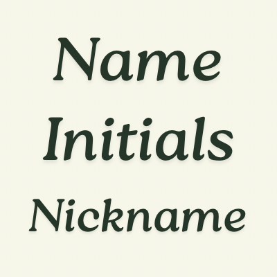 Personalization or Logo